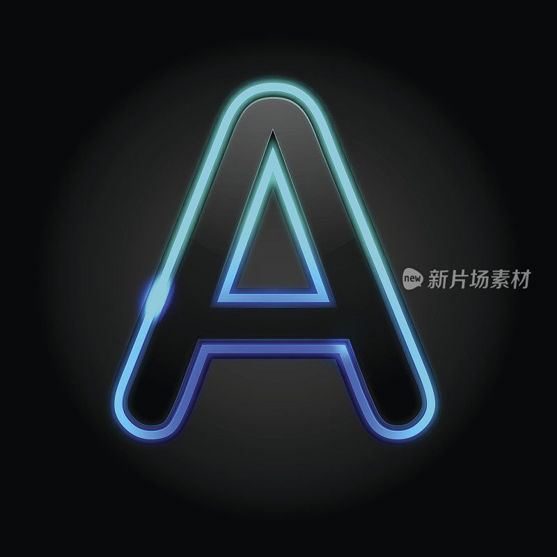 发光字体- A